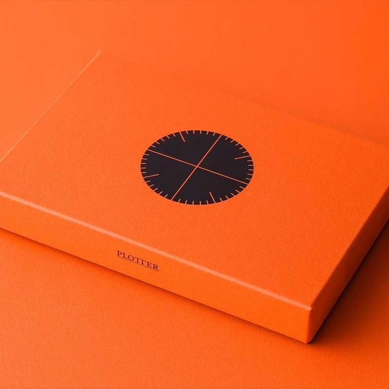 通販] PLOTTER 6穴リングレザーバインダー シュリンク オレンジ