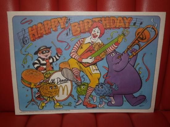 スーパーレアマクドナルドタペストリーディスプレイ看板グリマスロナルド