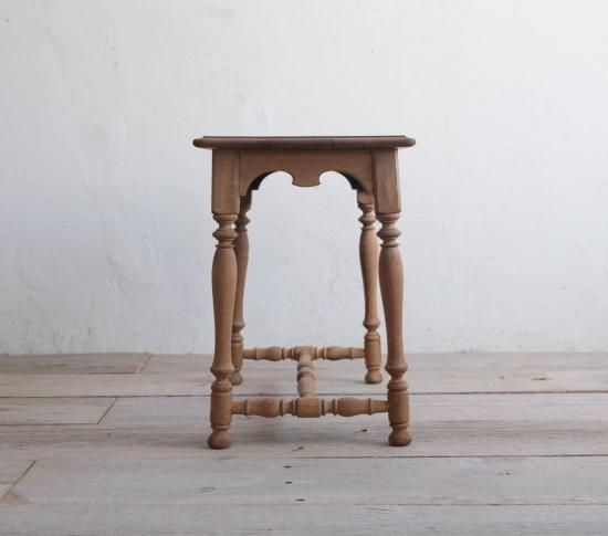 さくら】ヴィンテージサイドテーブル ろくろ脚 さくら様専用