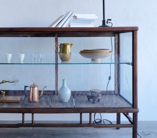 アンティーク風 店舗什器 ガラスケース ショーケース 英国風 横浜市