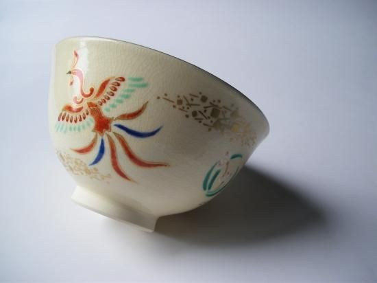 色絵 紫寿茶碗 (共箱)山川敦司 - 茶道具販売 栗林園