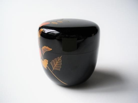 酸漿蒔絵中棗 (共箱)池端治峰 - 茶道具販売 栗林園