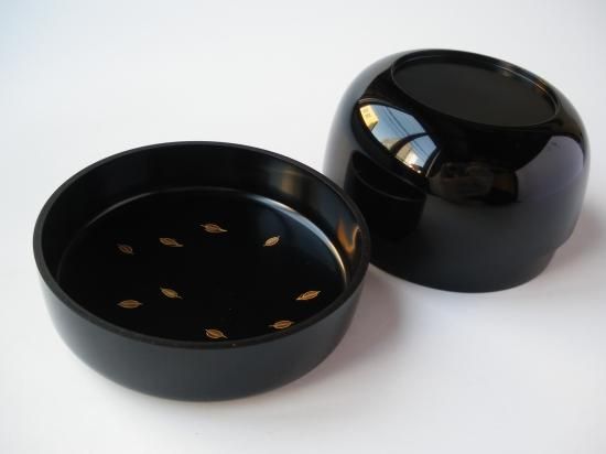 茶道具中村湖彩作玄々斎好写徳風棗一粒万倍共箱V6528