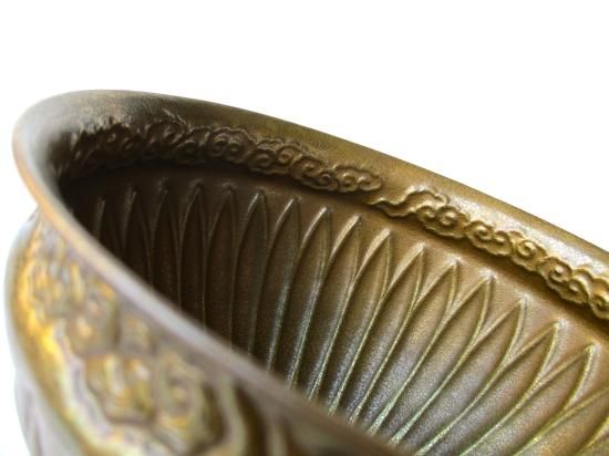 モウル 菊彫建水 (共箱)中川浄益 - 茶道具販売 栗林園