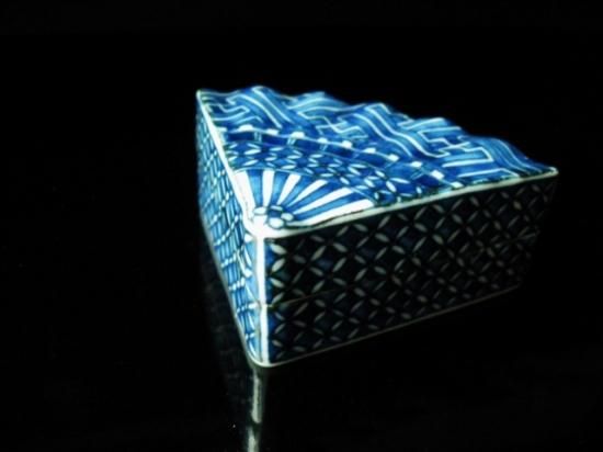 茶道具香合寿華祥瑞八角香合和峰作共箱S118KG