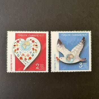 4678 外国切手 アメリカ USA 1997年 白鳥のハート20面入切手帳 4678