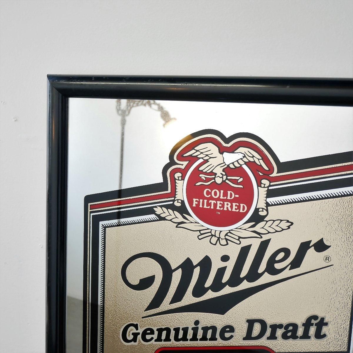 ヴィンテージ Miller パブミラー アメリカ ビール ミラー 額装