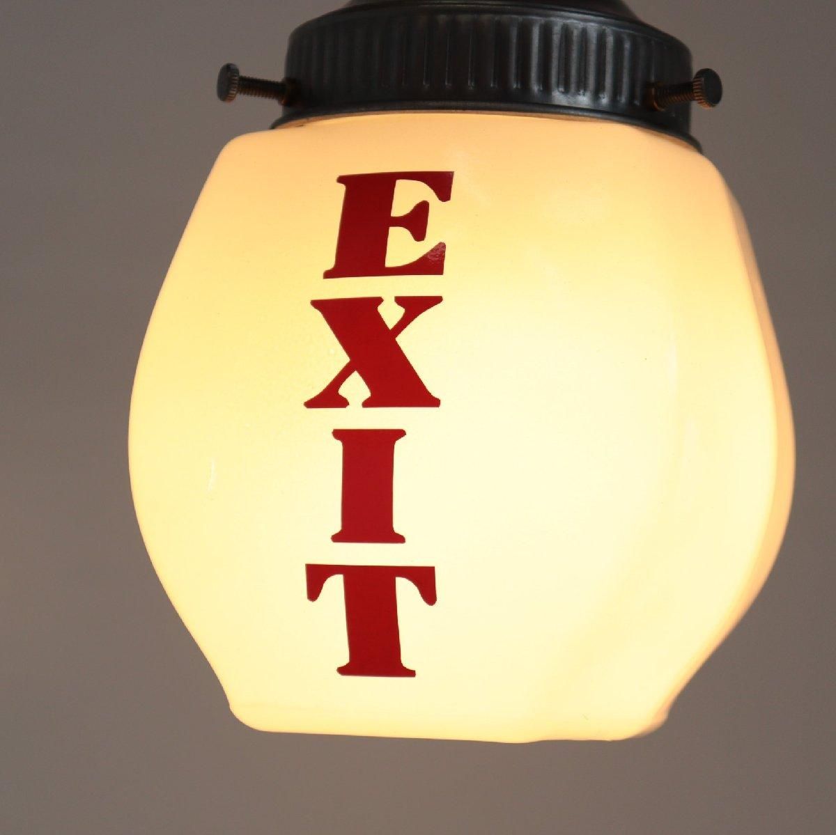 1900's アンティーク ヴィンテージ EXIT ランプ オリジナル アメリカ