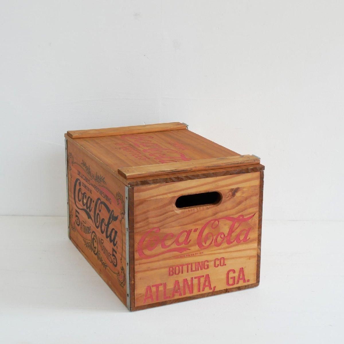 コカコーラ ヴィンテージ 蓋付き木箱 -通販-ローズボールアンティークス