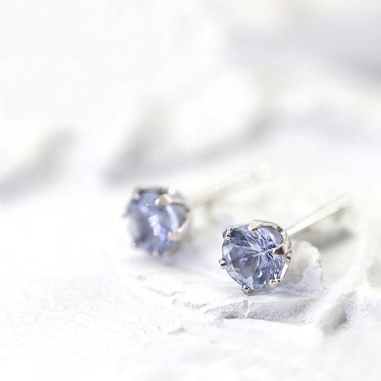 女性へのプレゼント Pt900 タンザナイト 12月の誕生石 ピアス プラチナ