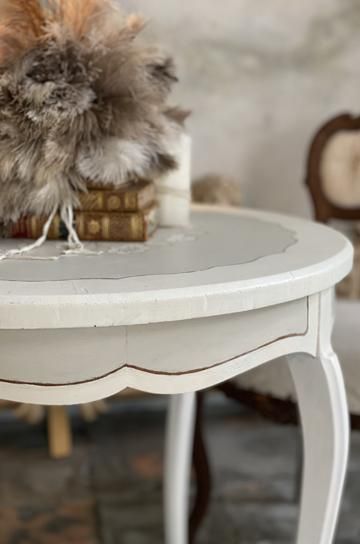 花柄フレンチサイドテーブル【パディントン】｜アンティーク家具