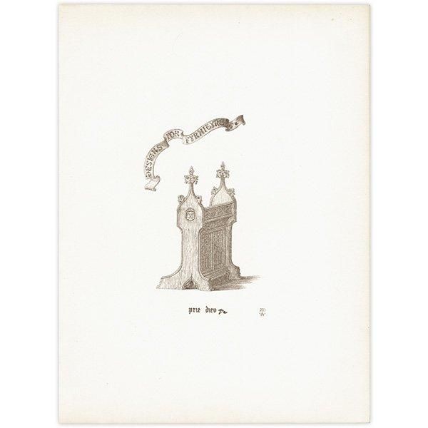 オーナメント / 15世紀と16世紀の装飾品 お祈り台/祈祷台【Prie Dieu