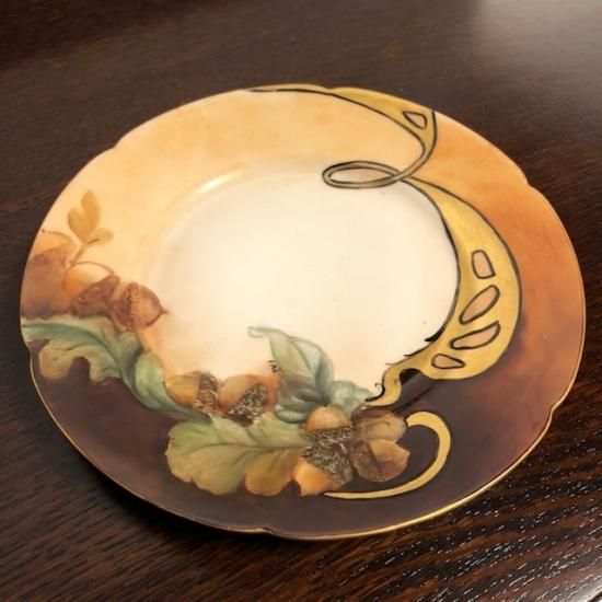 リモージュ プレート フランスアンティーク 金彩 セーブル陶器