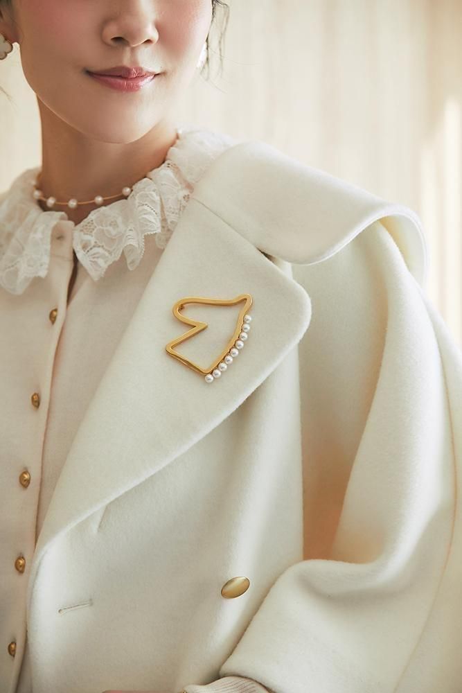 ホースブローチ(ゴールド) - seventen