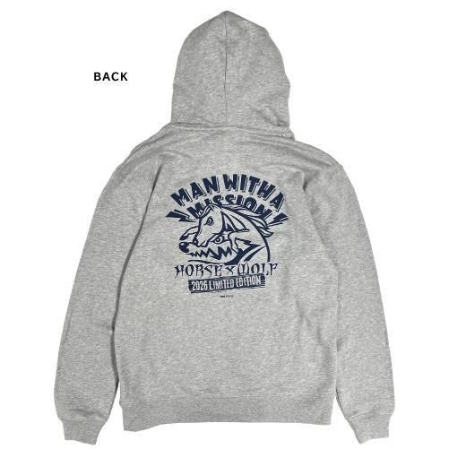 2026干支ロゴパーカー（杢グレー） - MWAM Web Shop