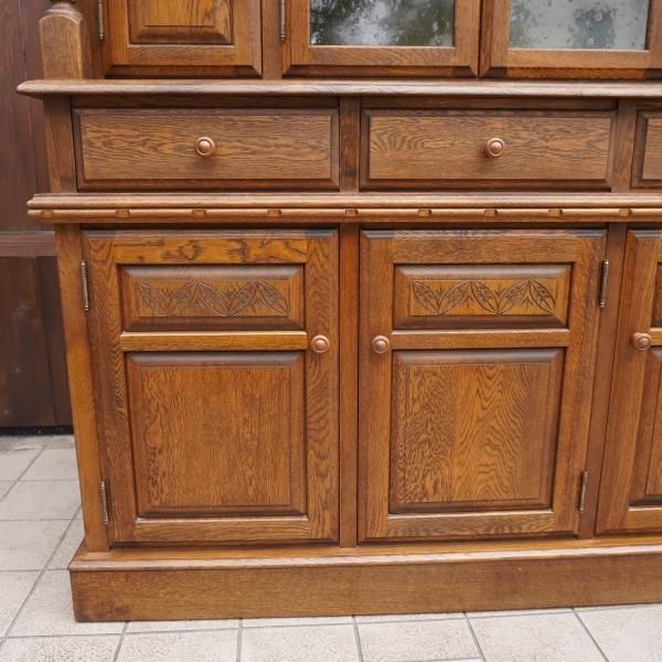 勇峰工芸 花柄 サイドボード ナラ材 葉山ガーデン 葉山家具 旭川