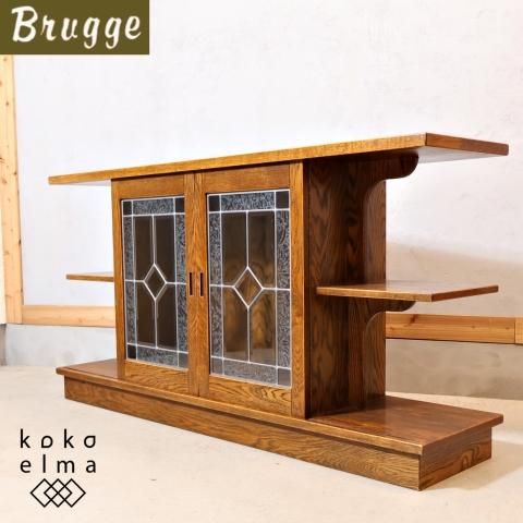 三越ブルージュ ステンドグラス キャビネット 英国カントリーハウス