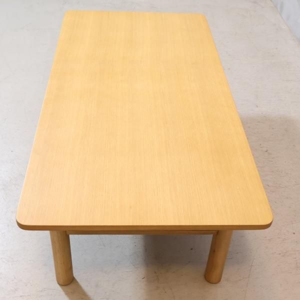 無印良品(MUJI)の人気のオーク材 ローテーブルです！北欧スタイルや和