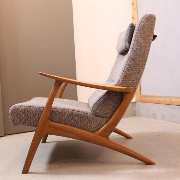 karimoku(カリモク家具)のWU60 ウォールナット材 パーソナルチェア。角