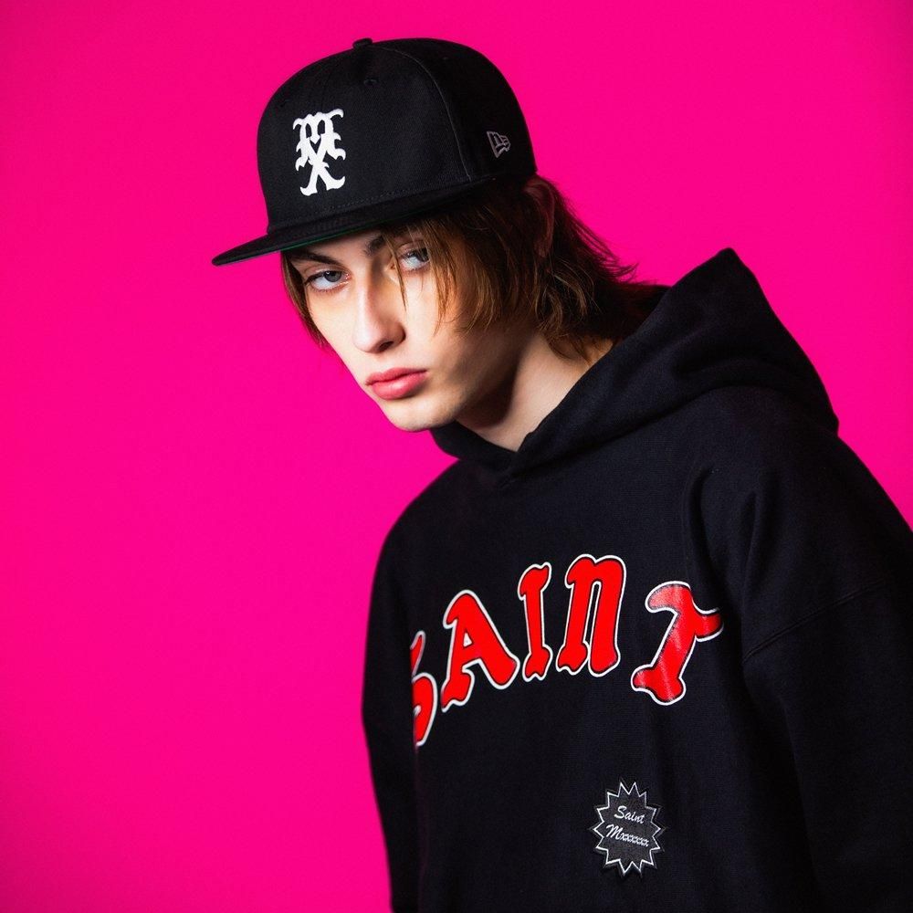 SAINT Mxxxxxx × New Era 9FIFTYキャップ ブラック