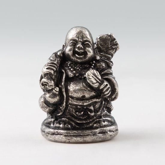 錫 置物 七福神 布袋様 黒漆加工 [No.190-3]｜薩摩錫器工芸館