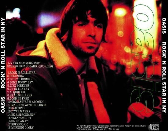 OASIS / ROCK'N ROLL STAR IN NY (1CDR) - STRANGELOVE RECORDS