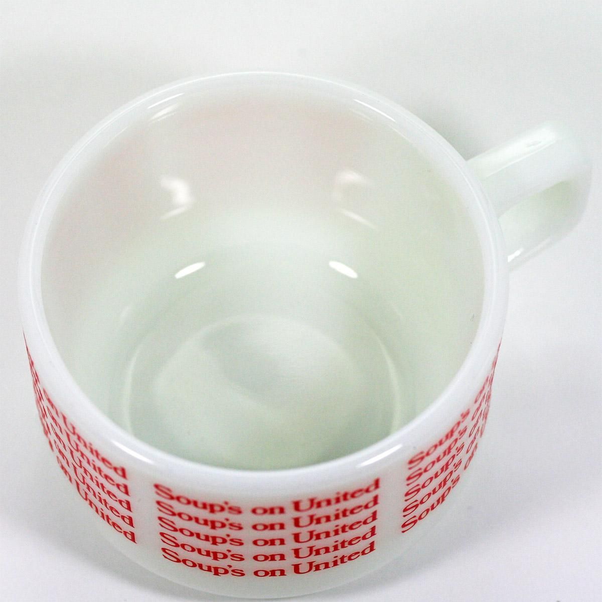 美品 パイレックス ユナイッド航空 Soup's on United マグ 赤