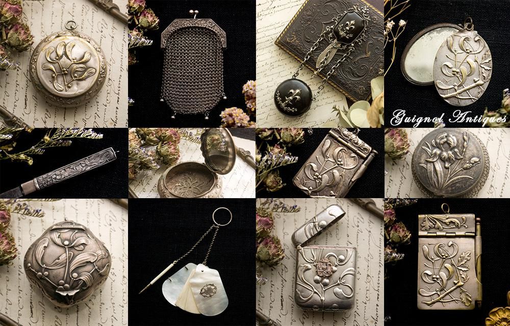 フランスアンティークカルネドバルヴィクトリアンシャトレーン