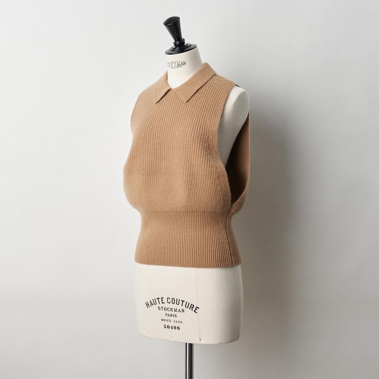 石田ゆりこ着用・MAISON CARREE カシミヤ ニット帽 サイズ0 グレー