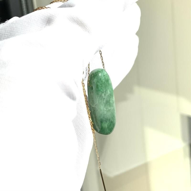 糸魚川翡翠 (小滝産)大珠 ペンダント 】 国産 天然石 糸魚川翡翠