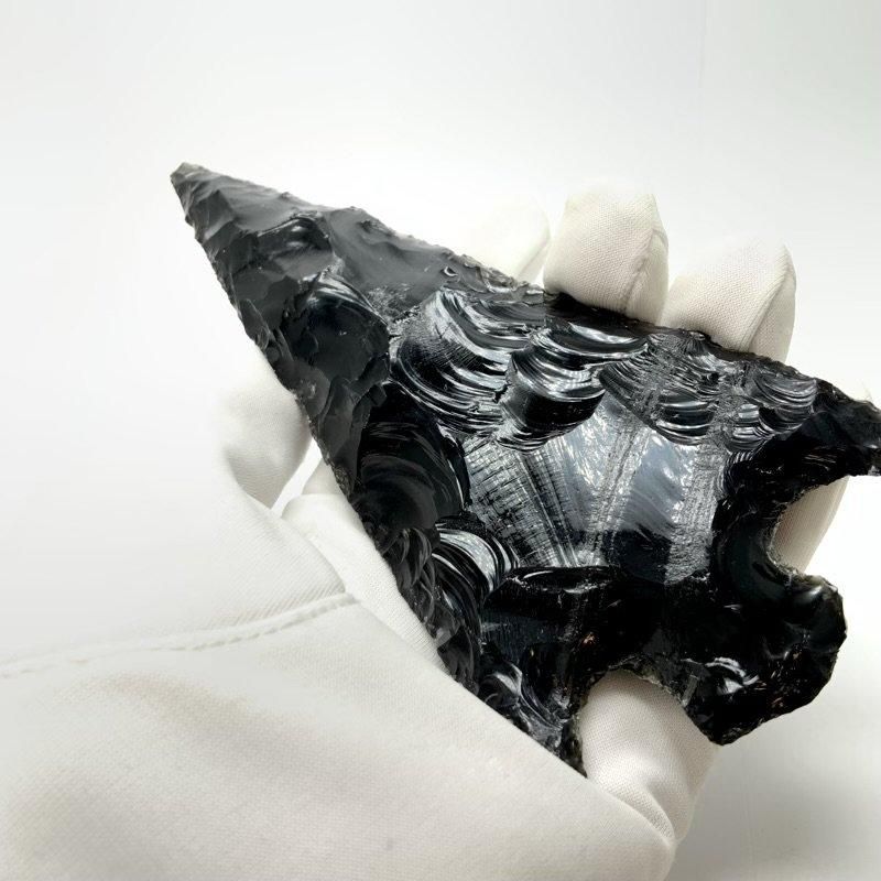 黒曜石 矢じり 】 黒曜石 オブシディアン 矢じり 天然石 貴石細工 原石