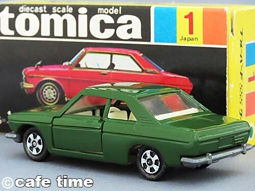 トミカ】No.1 日産 ブルーバード SSS クーペ 1Aホイール 日本製 トミカ