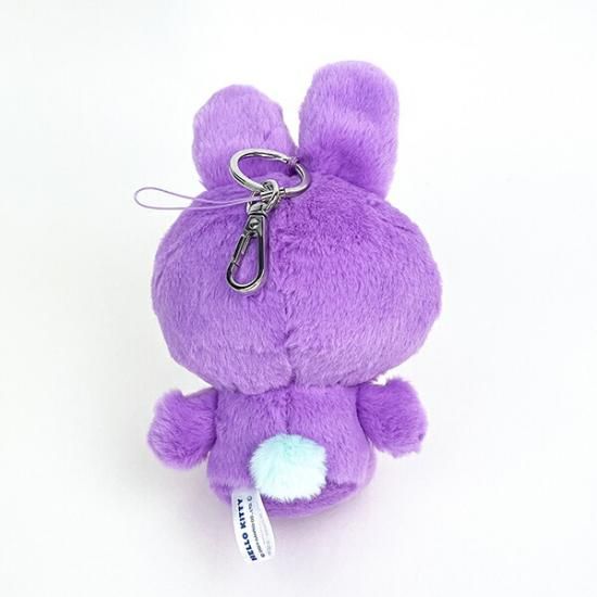 ハローキティ ぬいぐるみ風ボールペン 紫 カラフルバニー サンリオ