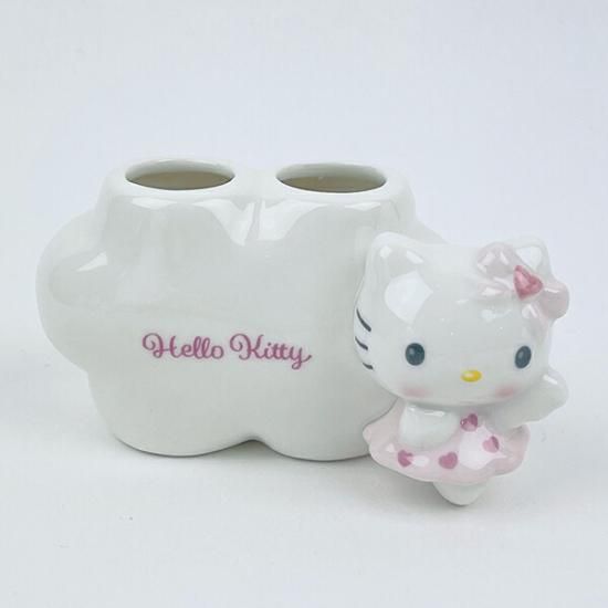 サンリオ ハローキティ エンジェル ペア歯ブラシスタンド(ピンク) Sanrio