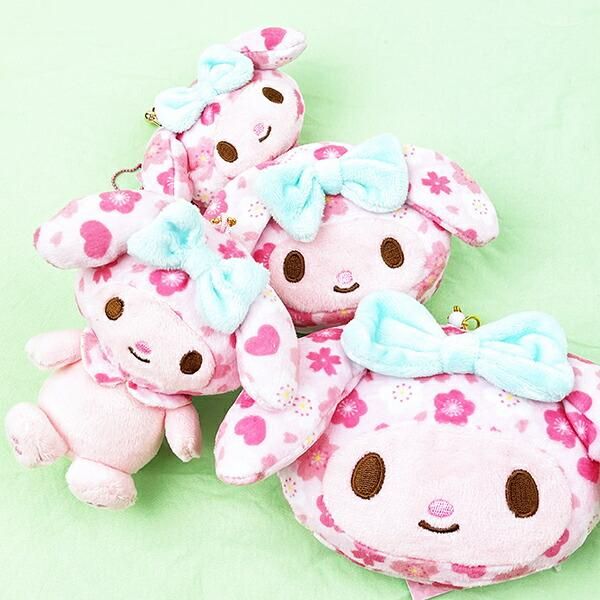 マイメロディ 40周年 マスコットぬいぐるみ ボールチェーン付き