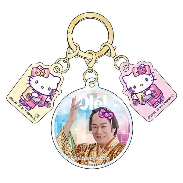 サンリオ マツケンサンバ×ハローキティ 3連アクリルキーホルダー オレ