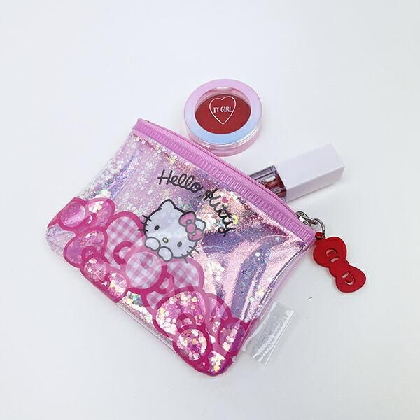 サンリオ ハローキティ スパンコール入りミニポーチ (ピンク) Sanrio