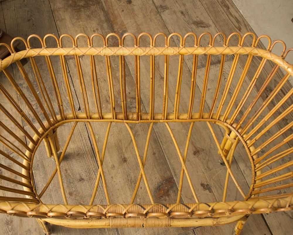 アンティーク ラタン素材のベビーベッド | Antiques Knock