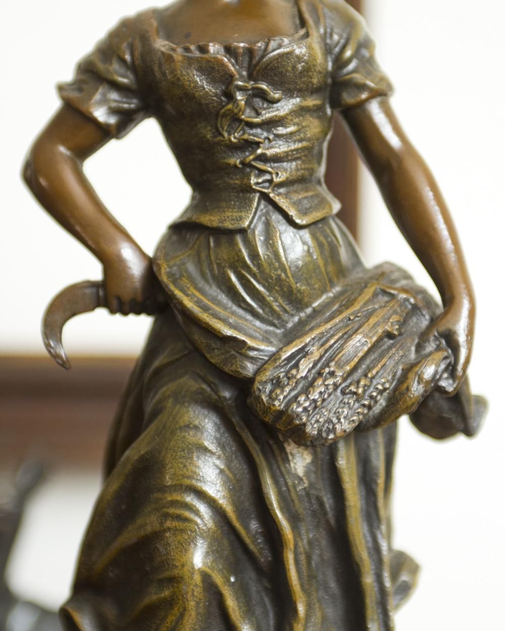 アンティーク ブロンズ像.少女 | Antiques Knock