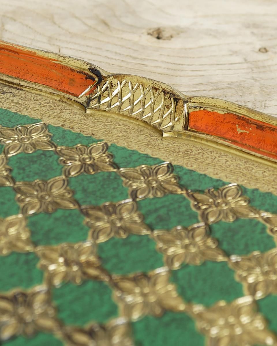 フランスアンティーク イタリア Florentine (フローレンタイン) トレイ