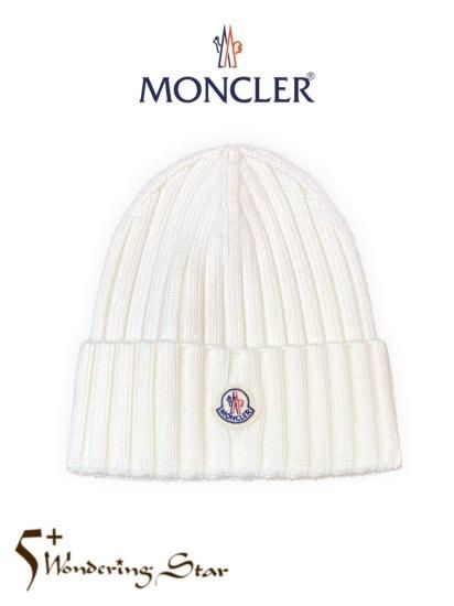 MONCLER】UNISEX BERRETTO TRICOT ビーニー（WHITE）
