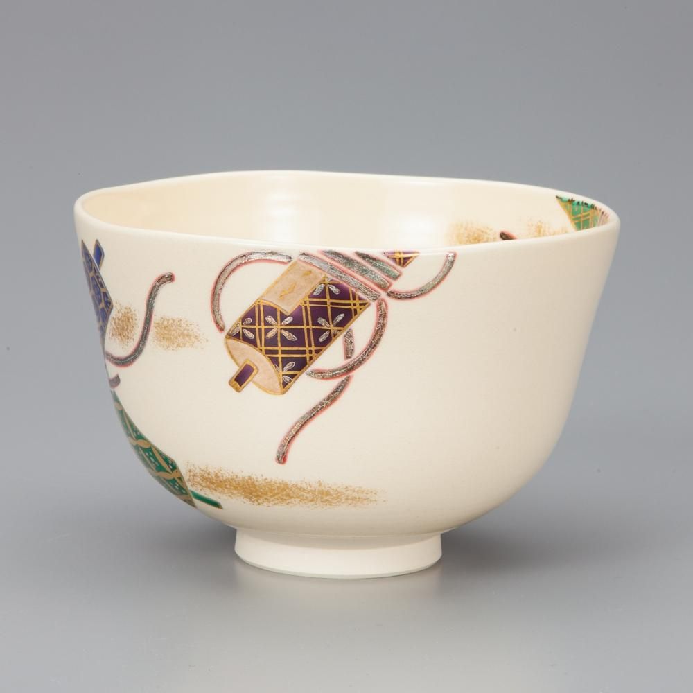 色絵物語巻物画 茶碗 相模竜泉作 - 茶道具・抹茶通販 | ギャラリーき