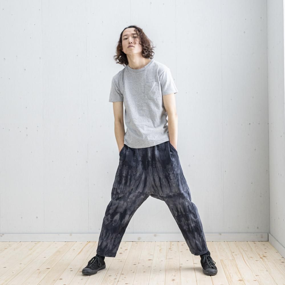 DEMOBAZAデモバザ サルエルパンツ 黒 ストリートスタイル DEMOBAZA