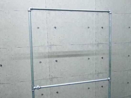 大型商品】ガス管 ハンガーラック タイプF 約W108cm×H188cm - 【公式