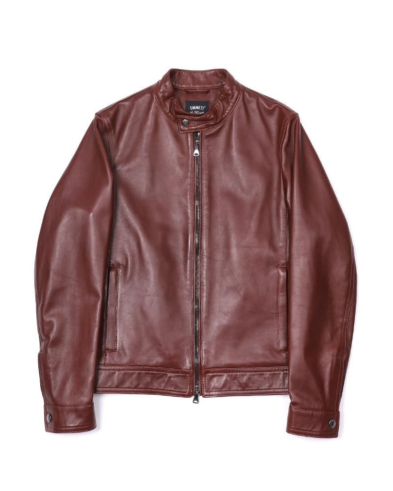 EMMETI / シングルライダースジャケット/48/羊革/GRY 楽天市場