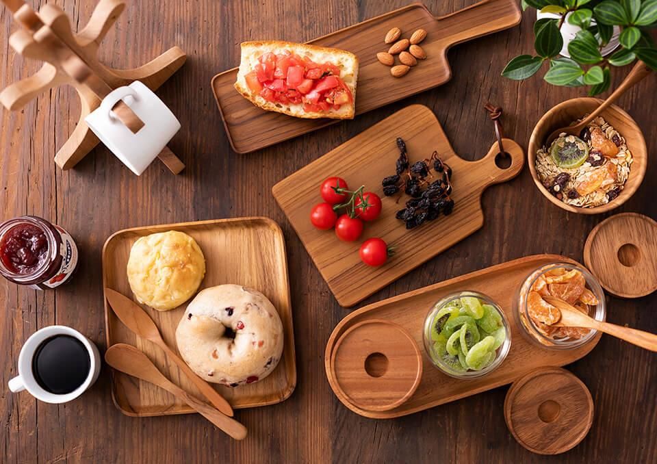 あづま 正方形トレイ 天然木使用 【公式通販】