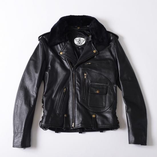 レア 良品 カリフォルニア レザージャケット US66 フルデコ 本革 40