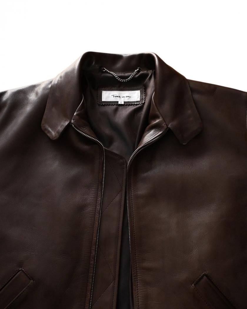 ZIAS LEATHER JACKET】cow leather - Time is on