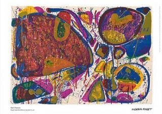 額装済/COMPOSITION 1983/サム フランシス/アートポスター Yahoo