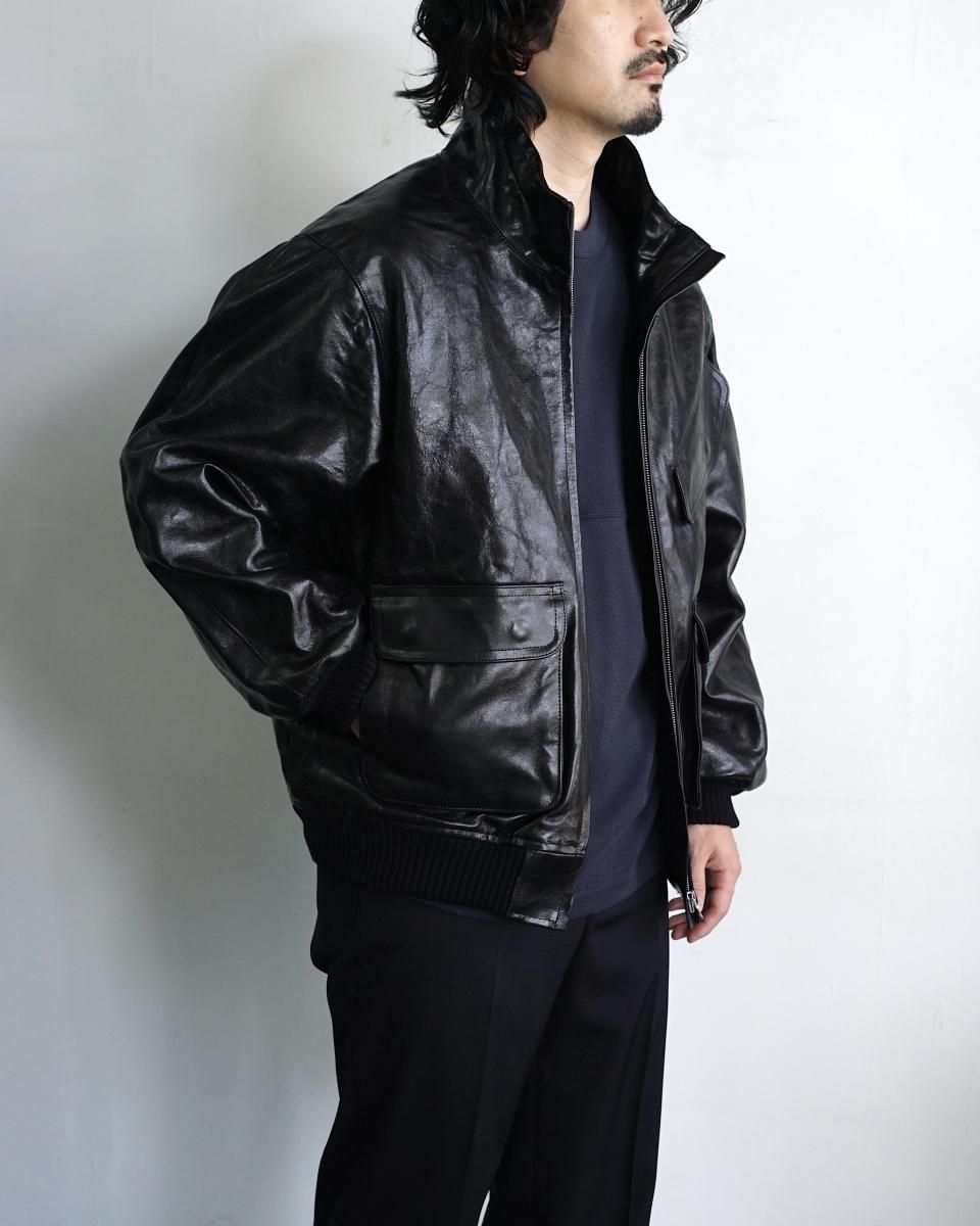 25AW AURALEE レザージャケット ジップブルゾン AURALEE(オーラリー